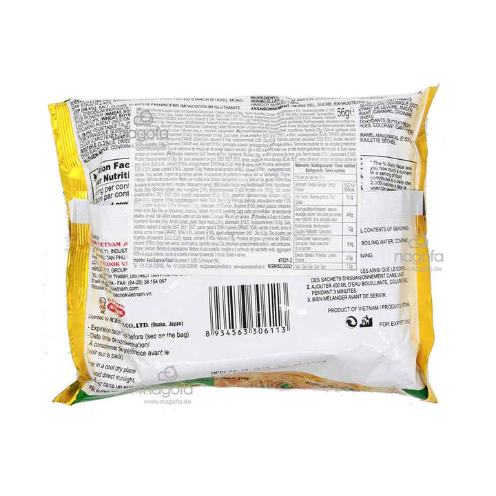 Instant Glasnudel Spareribs ACECOOK - Miến ăn liền sườn heo - 56g / 12x / 48x56g
