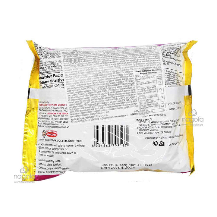 ACECOOK Instant Glasnudeln GOOD mit Schweingeschmack, gehacktes - Miến ăn liền thịt bằm 57g