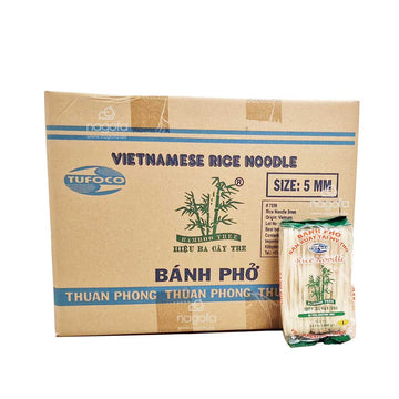 Karton 30 x 400g Reisbandnudeln Bamboo Tree - 5mm Size L