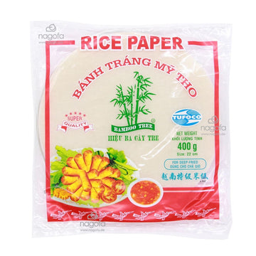 Reispapier für Frühlingsrolle 22cm - Bánh đa nem rán - Bamboo Tree - 400g