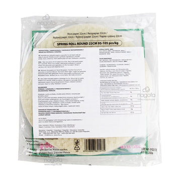 Reispapier für Sommerrolle 22cm - Bánh đa nem gỏi cuốn - Bamboo Tree - 400g