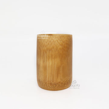 Bambusbecher 12cm - Ein Unikat aus einem Stück Bambus - Erhältlich bei nagofa.de