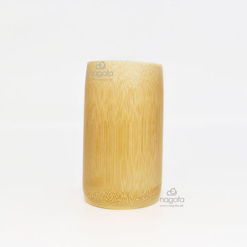 Bambusbecher 15cm - Ein Unikat aus einem Stück Bambus - Erhältlich bei nagofa.de