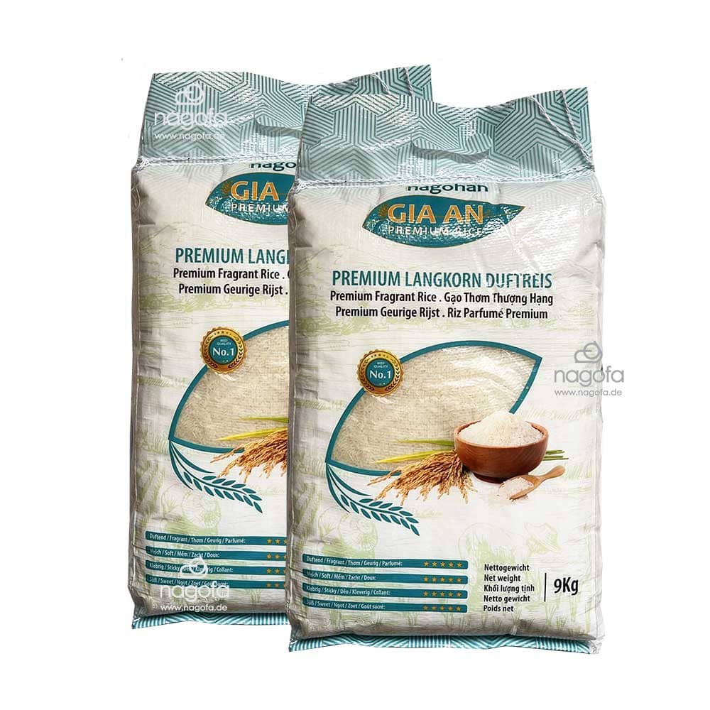2x9kg Gia An Reis, Hochwertige Premium Langkorn ST Reis