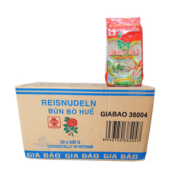 Bún bò Huế sợi to - Reisnudeln Hue Gia Bao 1.5mm - Karton 20x500g