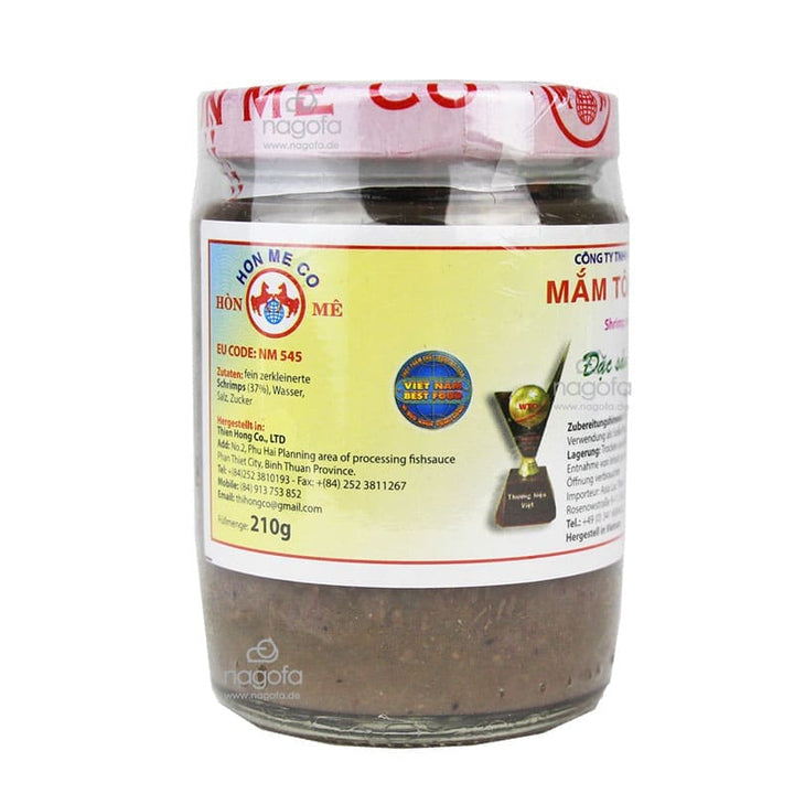 Delikatesse Garnelenpaste "Dong Que" - Mắm tép Đồng Quê - Hon Me - 210g