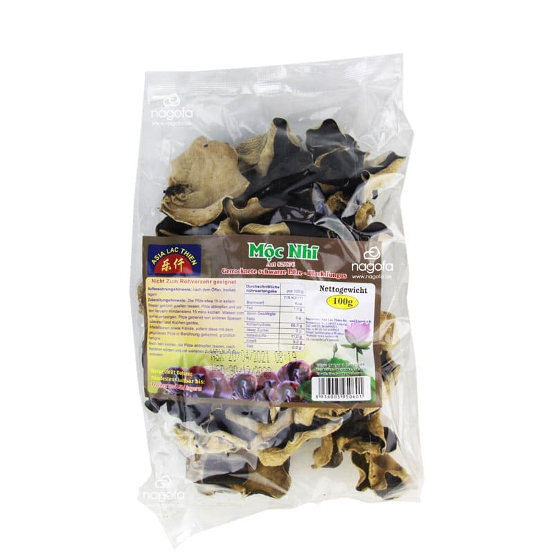morcheln aufbewahren Getrocknete schwarze Morcheln/Mu Err Pilze - Mộc nhĩ - Lac Thien