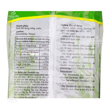 Getrocknete Glasnudeln Nhat Minh - Miến Mộc