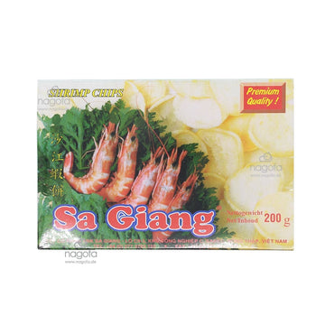 Krabbenchips, roh, 10% Garnelen - bánh phồng tôm - Sa Giang - 200g