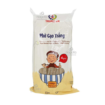 Reisbandnudeln Trung An 5mm - Phở gạo trắng sợi vừa