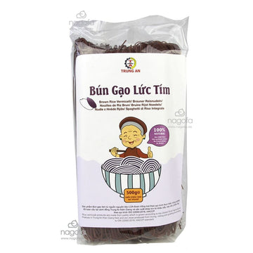 Vollkorn Reisnudeln Trung An - Bún gạo lứt tím 500g