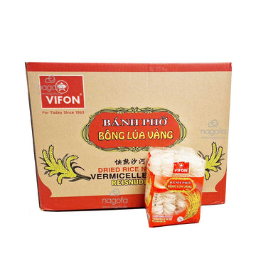 Karton Vifon Bong Lua Vang Reisbandnudeln - Bánh phở "Bông lúa vàng" 18x500g
