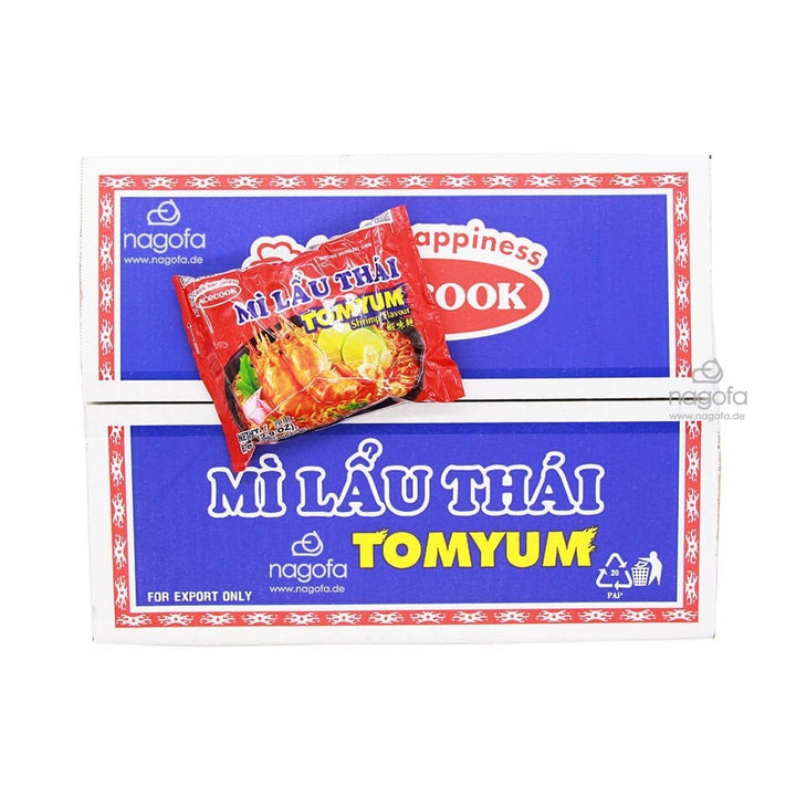 Instantnudeln Mi Lau Thai mit Garnelengeschmack Tom Yum von Acecook - Karton 30x83g