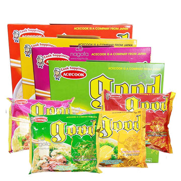 12 Packungen gemischte ACECOOK Instant Glasnudeln GOOD mit verschiedenen Geschmack 