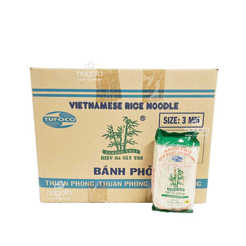 Reisbandnudeln Bamboo Tree - Phở gạo trắng 3 cây tre - 3mm/M
