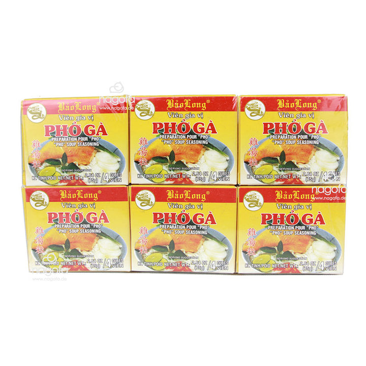 Gewürzwürfel Pho Ga - Suppen Würzmischung - Viên gia vị Phở 4 Stück - 75g