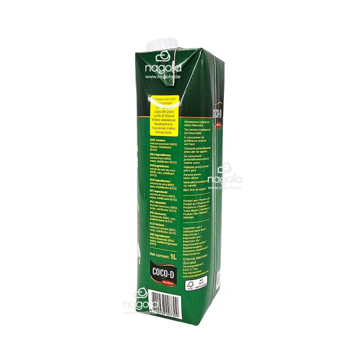 Kokosmilch Coco-D Coconut Milk - Nước cốt dừa Coco-D - 1L