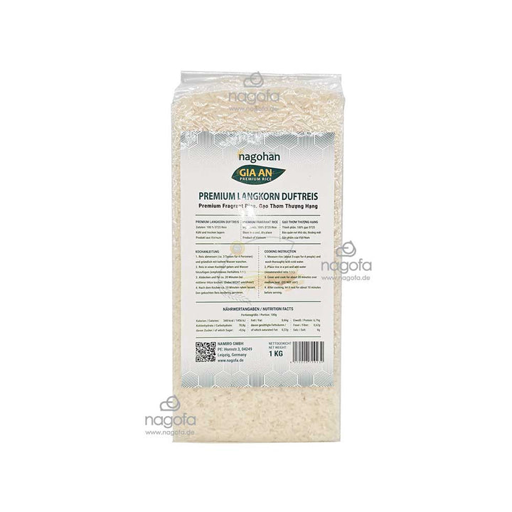 PROBIERSET mit Glückzahl 6: 1kg Gia An Reis + 5 versch. Sorten von Trung An Reisnudeln