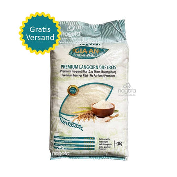 Gia An Reis, Premium Langkorn Duftreis, ST25 Reis 9kg inkl. Versand