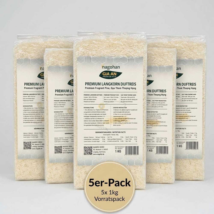 NEUE ERNTE - Gia An Reis, hochwertige ST Reis - Premium Langkorn - 1kg bis 5kg
