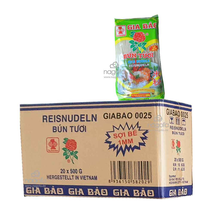 Reisnudeln Gia Bao 1mm - Bún Hoa Hồng sợi nhỏ