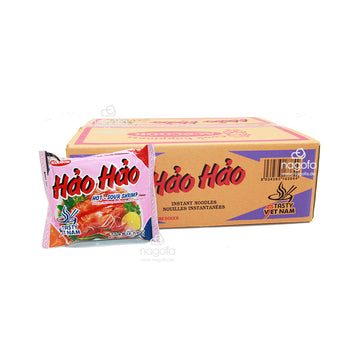 Hao Hao Chua Cay - Instantnudeln Hao Hao mit Shrimp Geschmack Hot-Sour - Karton 30x77g