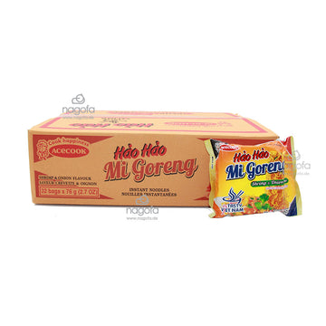 Instantnudeln Hao Hao mit Garnelengeschmack Mi Goreng - Karton 30x76g