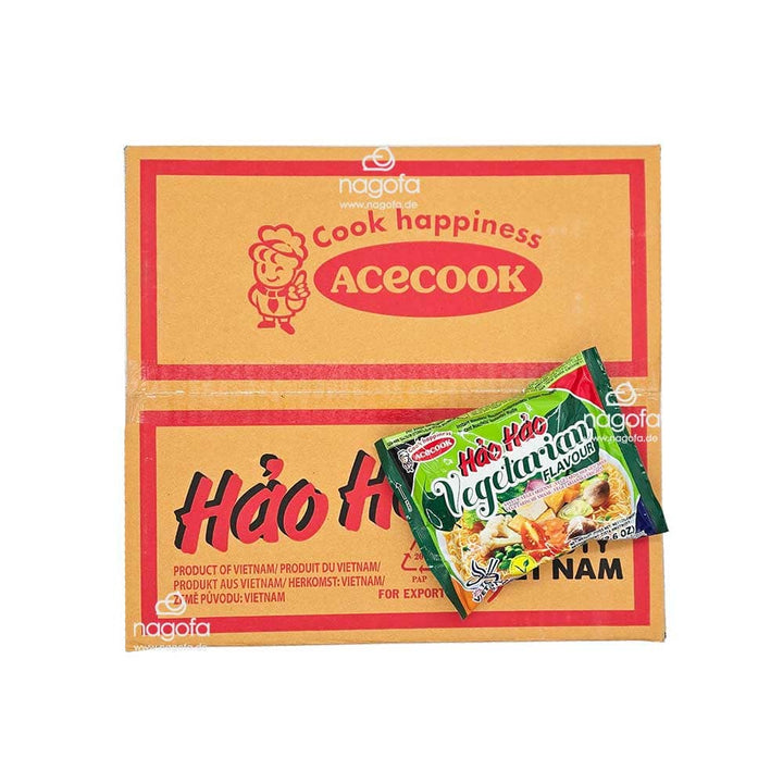 Hao Hao Vegetarian - vegetarische Instantnudeln - Karton 30x75g