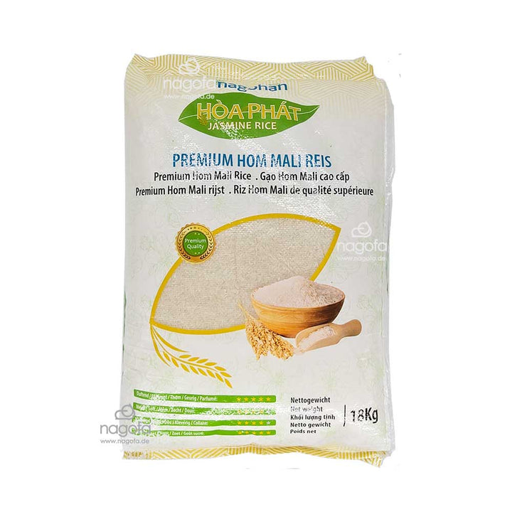 Hoa Phat Premium Hom Mali Reis  – Gạo Hom Mali cao cấp Hòa Phát 18kg