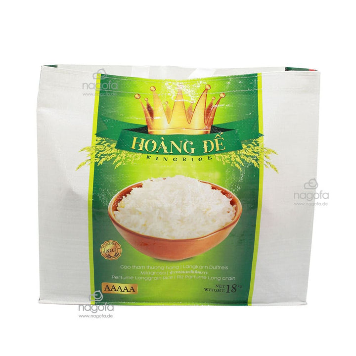 Permanent-Tragetasche - Marke Hoang De King Rice - GRATIS zu der neue Ernte Hoang De 18kg