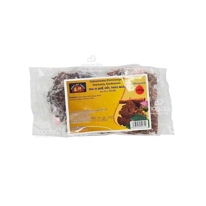 Getrocknete Zimtstange, Sternanis, Kardamom - Gewürzmischung für Pho-Suppe - 100g