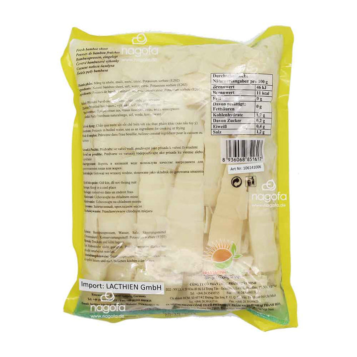 eingelegte,geschnittene Bambussprossen - Măng lá xé - Lac Thien - 1,2kg