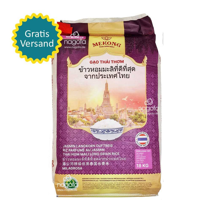 Thai Hom Mali Premium Jasmin Duftreis NEUE ERNTE - Gạo thơm thượng hạng 18kg
