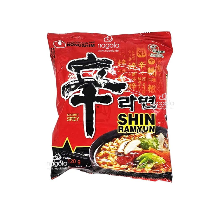NONGSHIM Instant Shin Ramyun, sehr scharfe Ramen Suppe - Mỳ cay Shin Ramen 120g