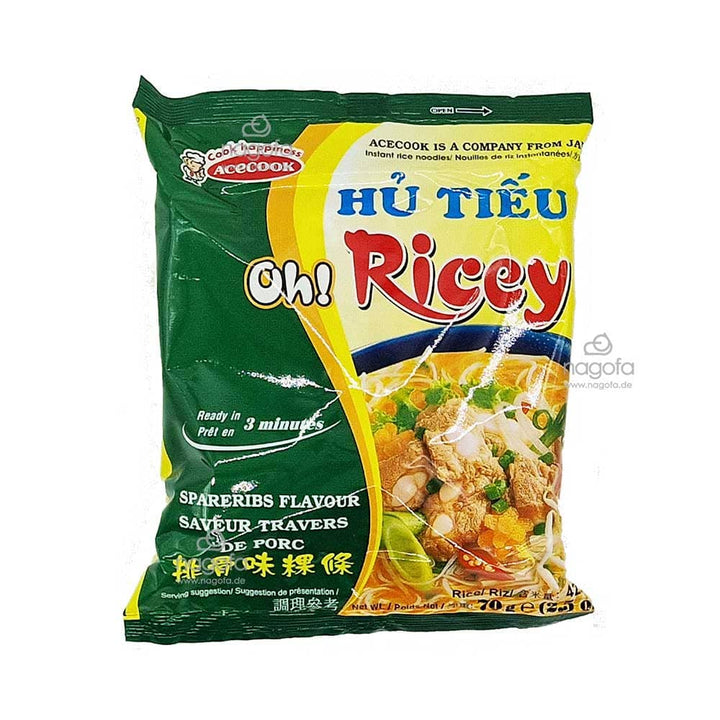 Hu tieu Oh! Ricey Suon Heo - Instant Reisnudeln mit Spareribs Geschmack - 70g
