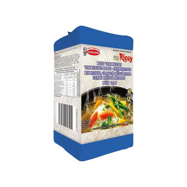 Reisnudeln Oh Ricey Vermicelli, portioniert - Bún gạo Oh! Ricey - 400g oder Karton 18x400g