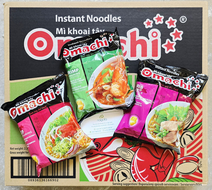 SET gemischte Omachi Instant Kartoffelnudeln mit verschiedenen Geschmack - Mì khoai tây Omachi mix