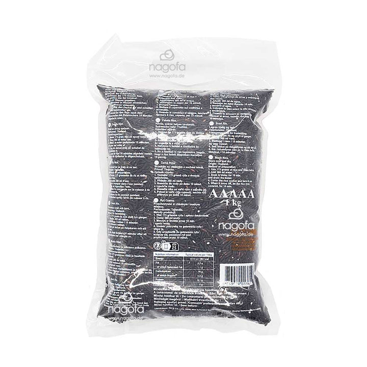 Schwarzer vollkorn Jasminreis, langkorn - Gạo lứt đen Royal Thai 1kg