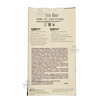 SAWAT-D Trio-Mix - gemischter brauner, roter und schwarzer Jasminreis  - Gạo lứt mix tam sắc 1kg