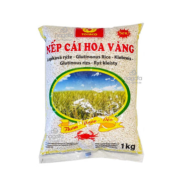 Rundkorn Klebreis Totaco - Gạo nếp cái hoa vàng - 1kg