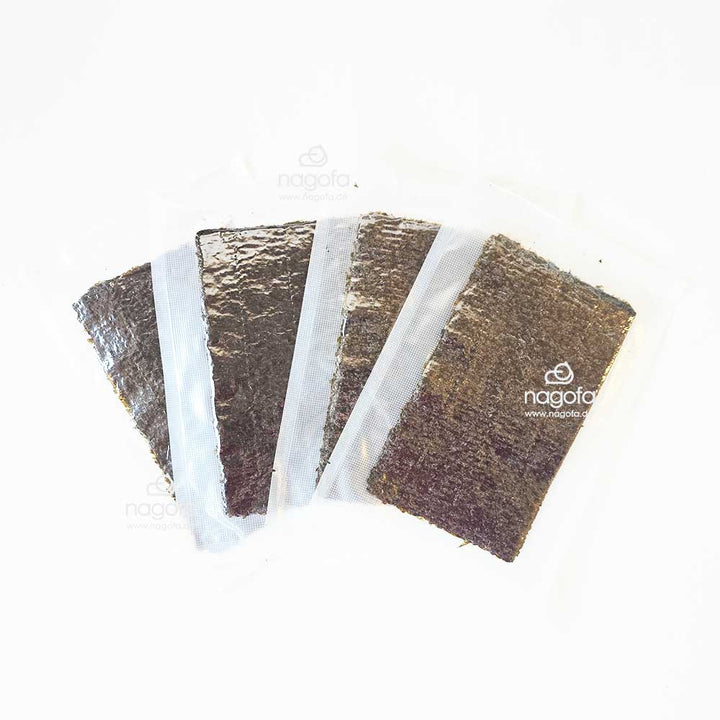 Probepackung - Yaki Sushi Nori, gerösteter Seetang, Qualität GOLD, Halbcut - ca. 30g