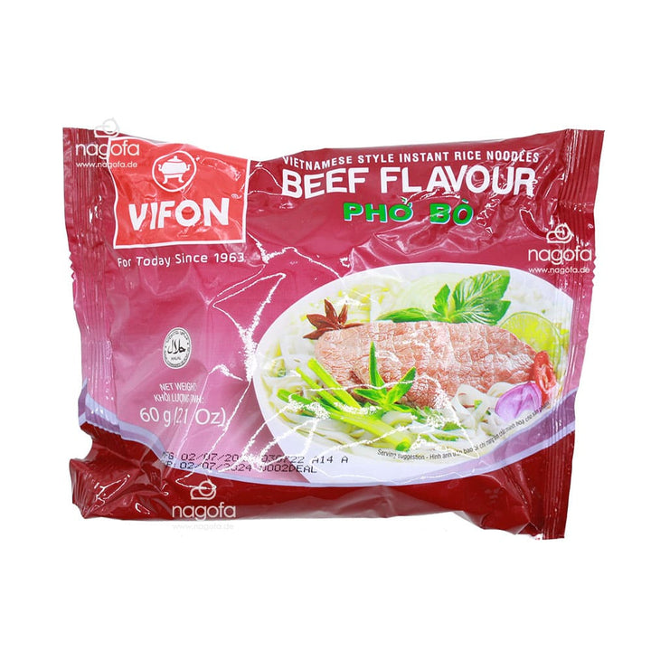 Vifon Instant Reisnudeln Pho Bo mit Rindgeschmack - Phở bò ăn liền Vifon