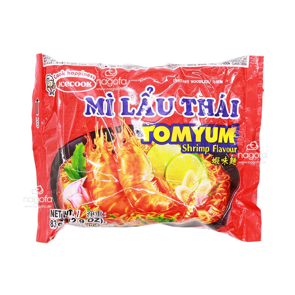 My Lau Thai - Instantnudeln mit Garnelengeschmack Tom Yum - Päckchen 83g